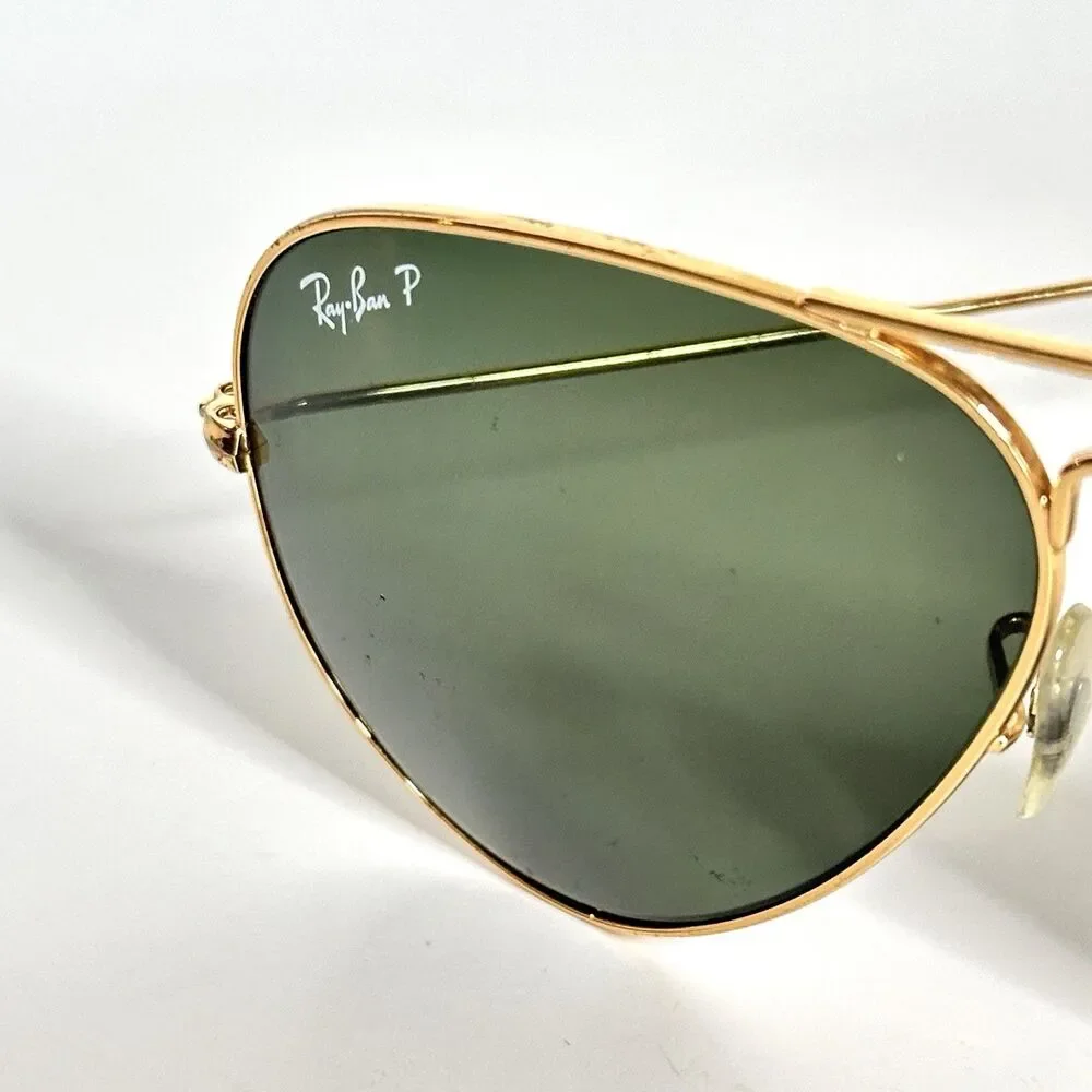Ray-Ban Gold Large Metal Aviator Sunglasses RB3025 001/58 58-14 FRAMES ONLY